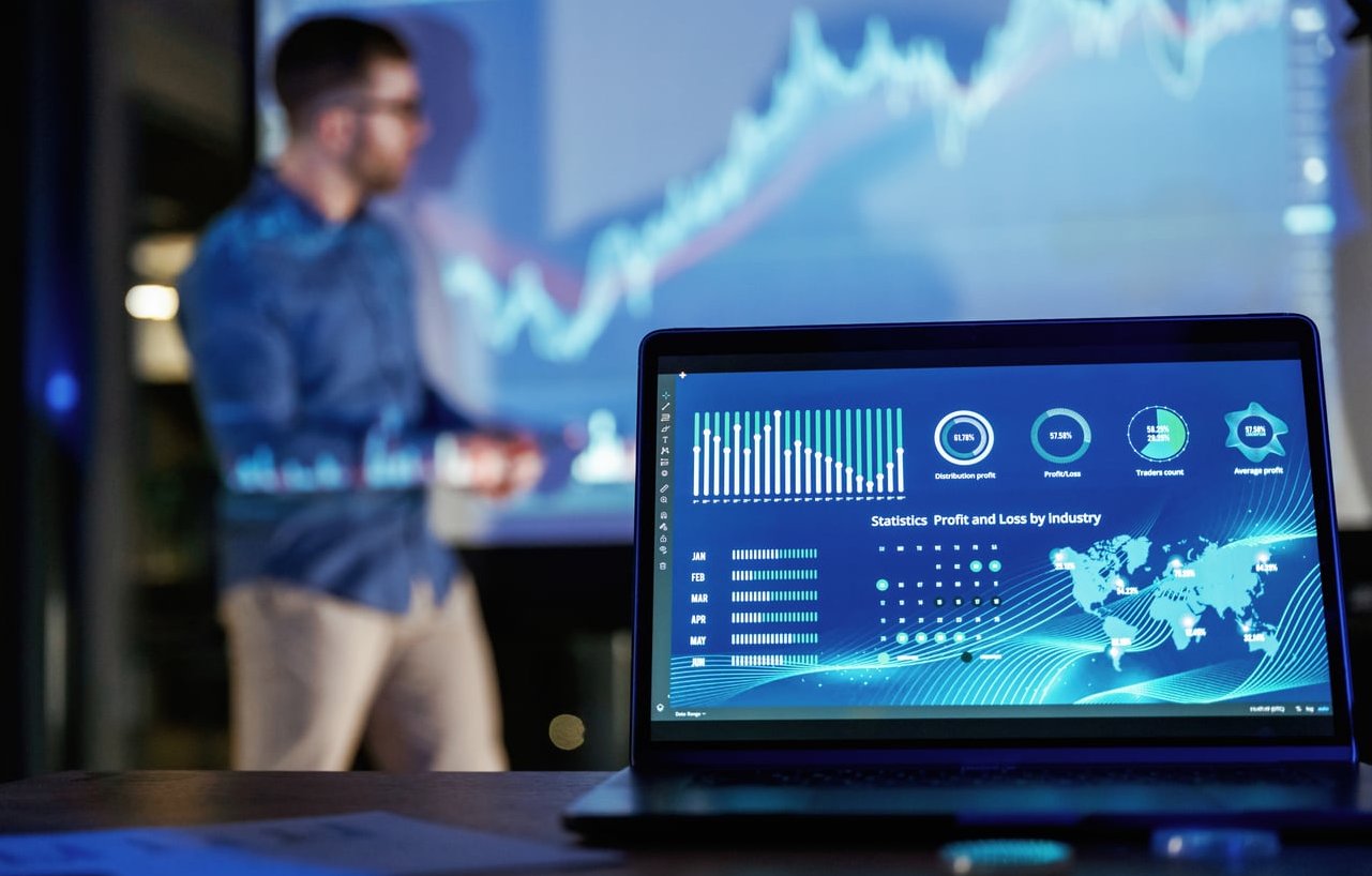 google analytics dashboard laptop